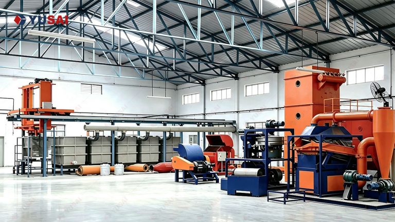Our Indian customer's electronic waste recycling production line and precious metal recycling equipment.